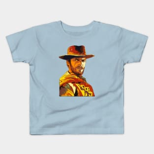 Clint Eastwood Pop Art Portrait Kids T-Shirt